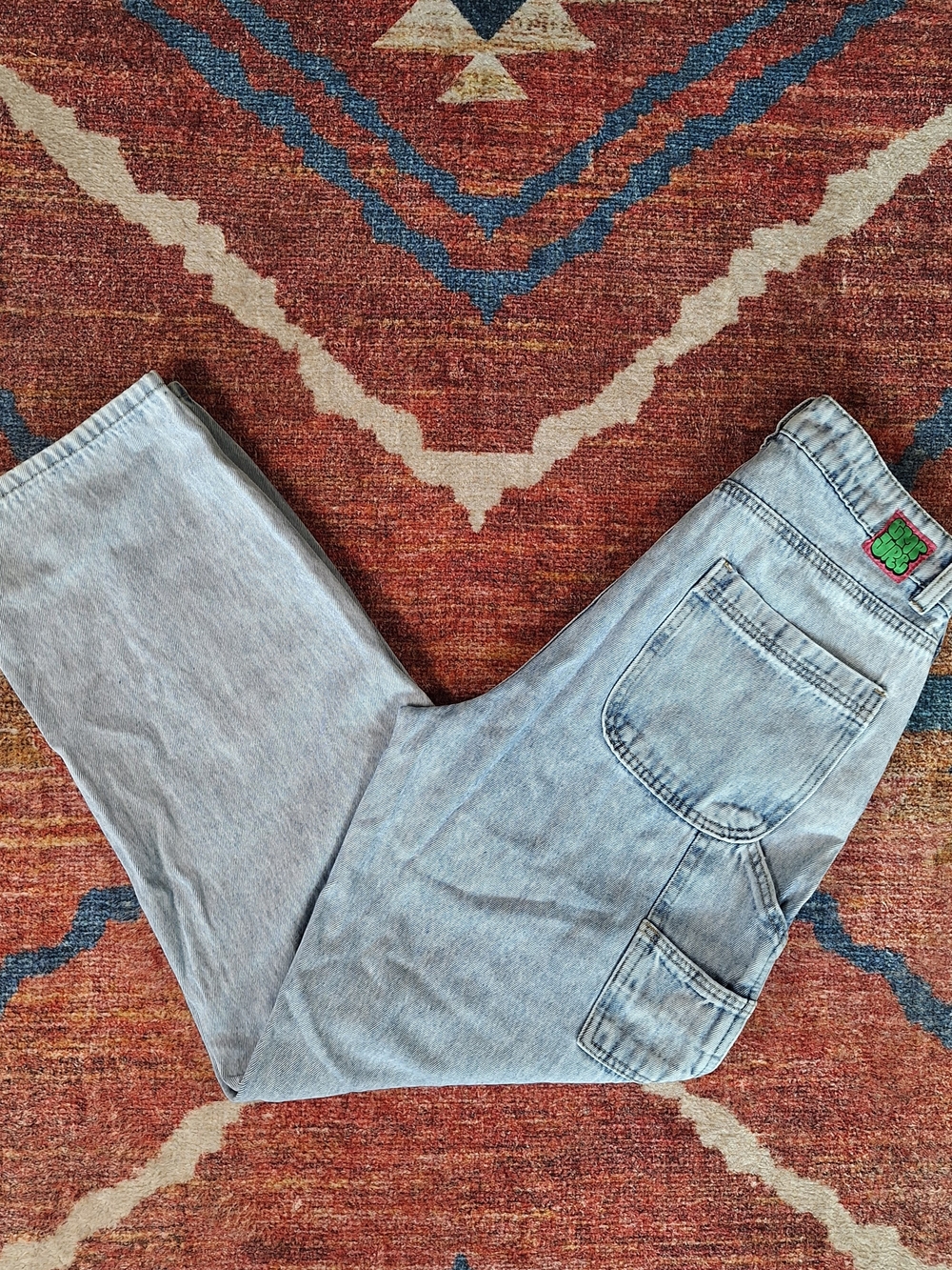 Empyre Light Wash Baggy Skater Blue Wide Leg Jeans